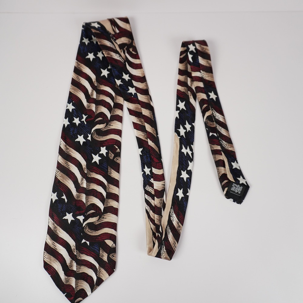 Tango by Max Raab Mens Silk Tie Americana Series First Star Spangled Banner Flag